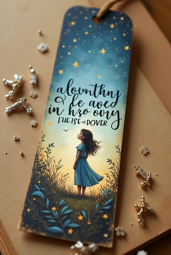 you should always believe in your dreams no matter how impossible they seem written in a bookmark with designs make them easy