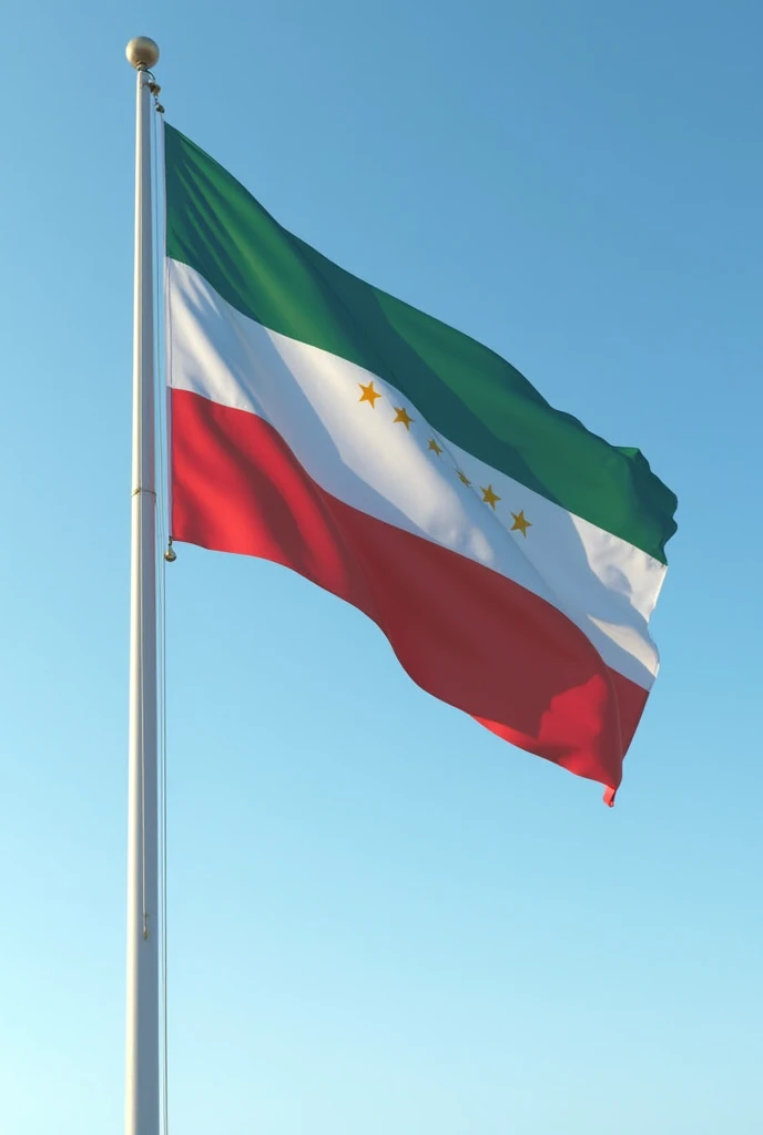 a flag that represents the three americas