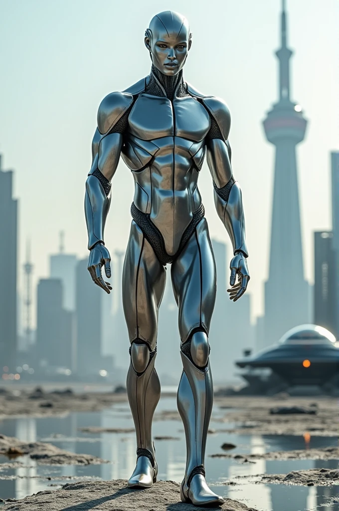 a character made of the element titanium