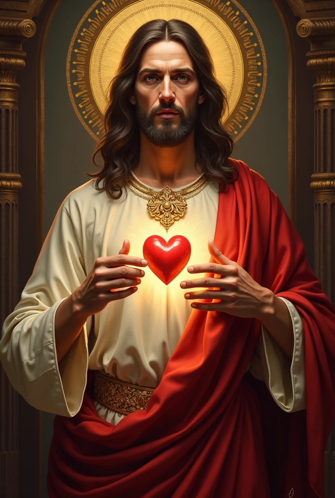 Realistic Jesus Christ a very royal image the sacred heart of Jesus