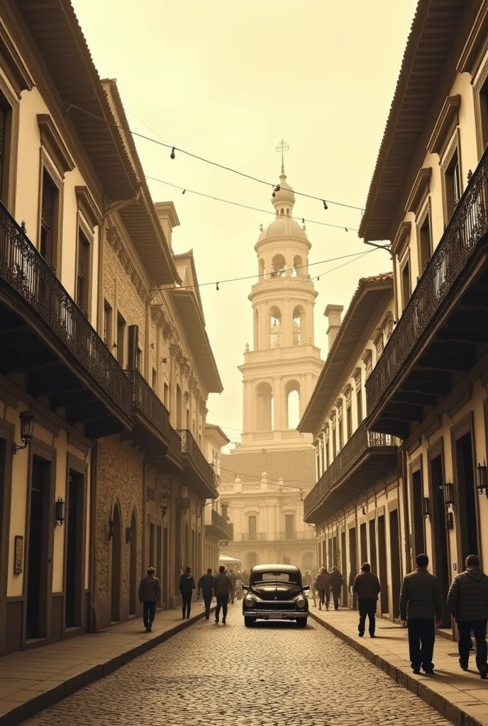 Fontibon in the city of Bogota that the photo is old