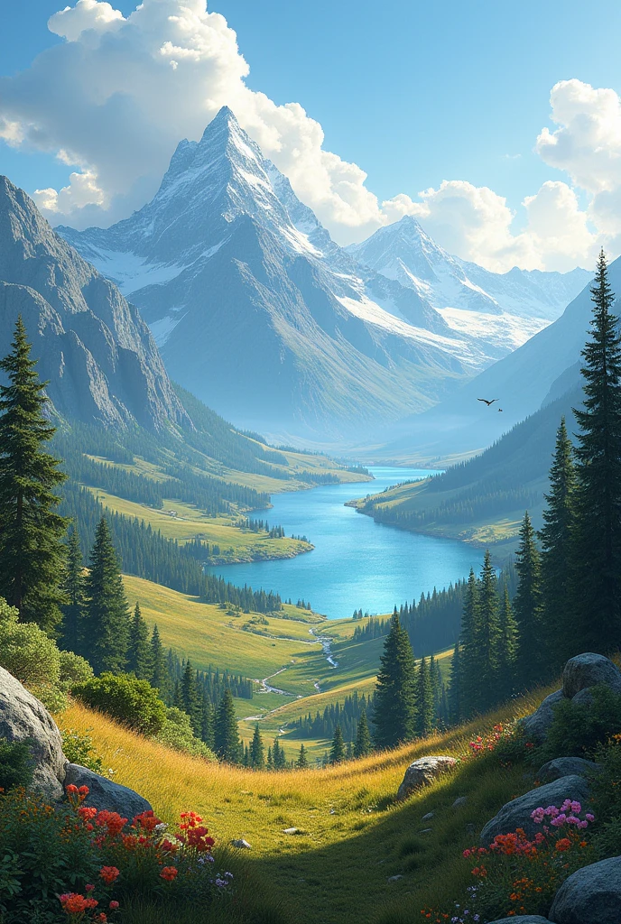 A very beautiful landscape