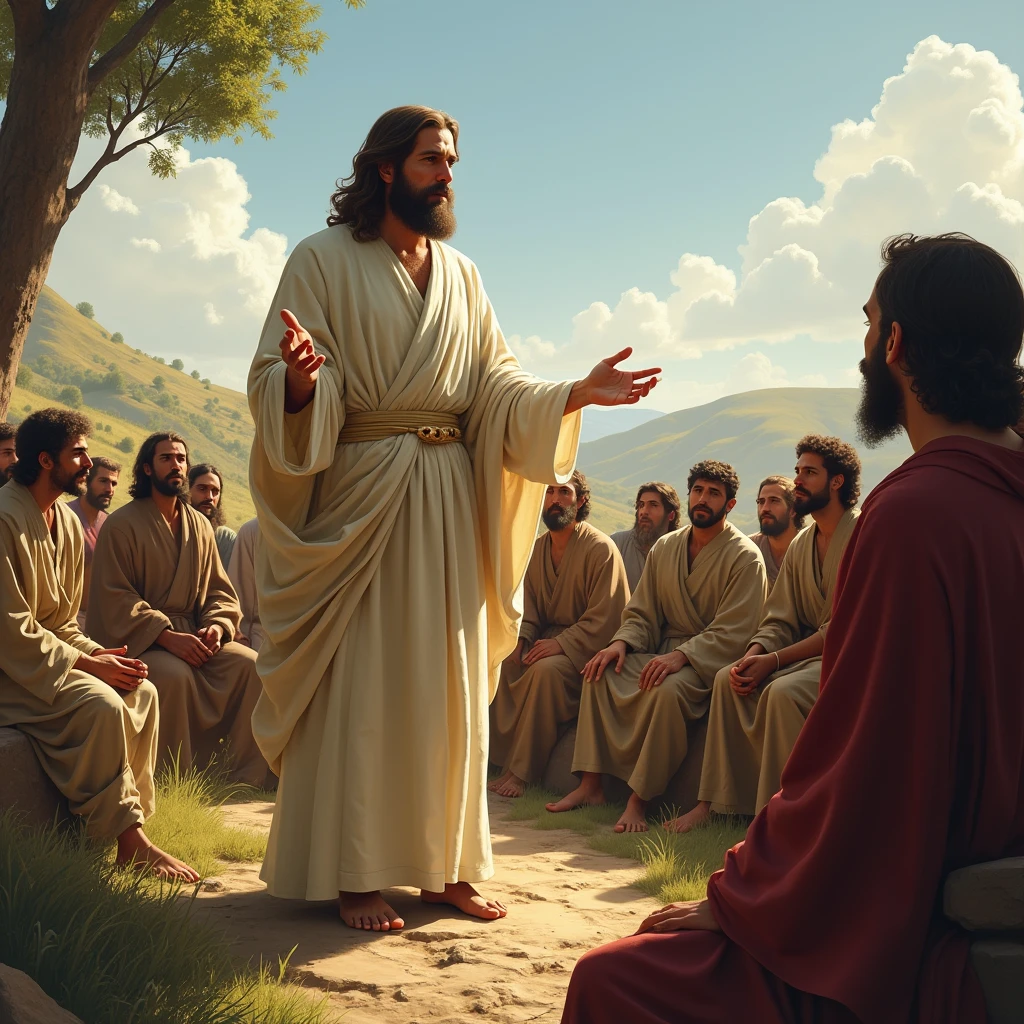 Jesus Christ preaching in Galilee