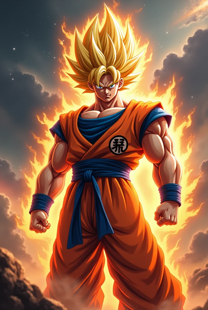 Make a goku wallpaper
