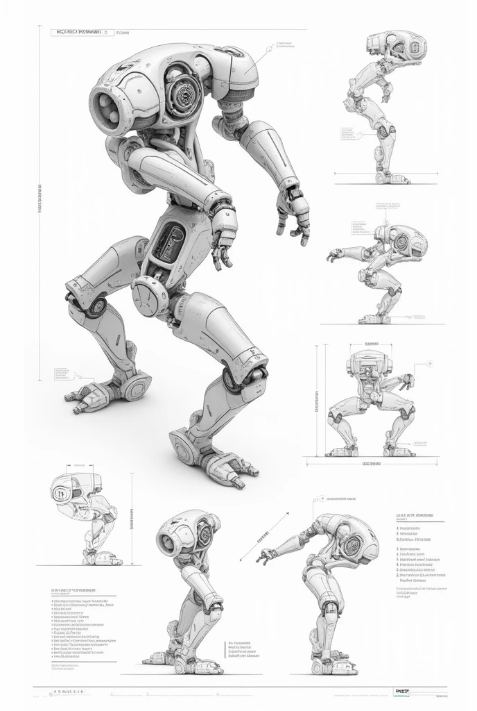 make a schematic of a robotic arm like a drawing, white background, no text

