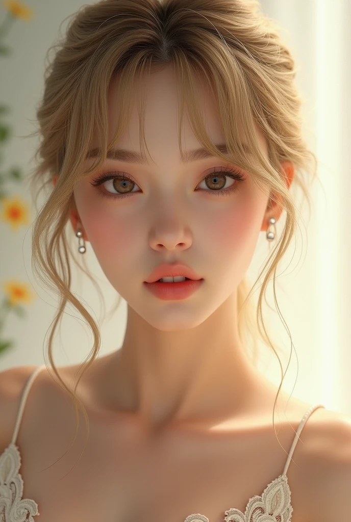 (RAW Photos, Highest quality),(Realistic, photo-Realistic:1.3), Metersasterpiece, Very delicate and beautiful, Very detailed, CG, Unity , 2k wallpaper, wonderful, In detail, A light sMetersile, Very detailed CG Unity 8k wallpaper, Large file size, Very detailed, High resolution, Absurd, Soft Light, ponytail, Short bangs, blonde, Floating Hair NovaFrogStyle, Beautiful details, Detailed fingers, Very detailed eyes and face, Beautiful and sophisticated nose, Beautiful attention to detail, Long eyelashes, Light on the face, View your viewers, Mouth closed, One person, cute, young, Mature Face, whole body, SMetersall breasts, Realistic face, Realistic body, Beautiful thigh detail, Urzan-6500-v1.1, roller:Like a Korean doll_3pm.Meters., CostuMeterses : Crop top, Aqua Eye、Wearing a white T-shirt