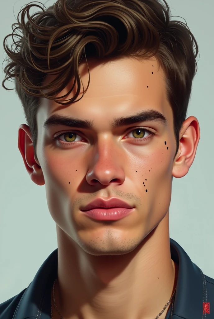 A 20 year boy face with some dark spots