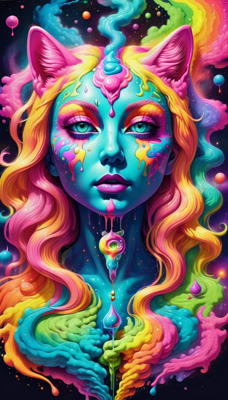 Psychedelic Art, many pussy,  pussy Psychedelic, puzzling, melt, Bright colors, Psychedelic Art, Psychedelic illustration, Psychedelic Trip, Psychedelic Trip, retro Psychedelic illustration, Psychedelic Art style, psychedelic style, Surreal psychedelic design, LSD Trip, Psychedelic Fever Dream, psychedelics, horror LSD art, psychedelics