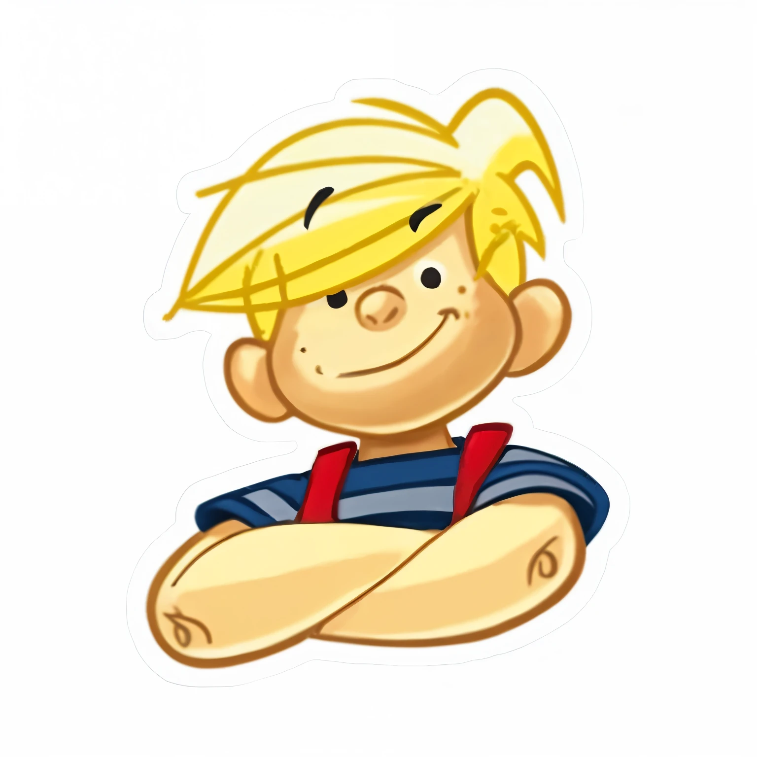 Dennis the Menace cartoon with gun
