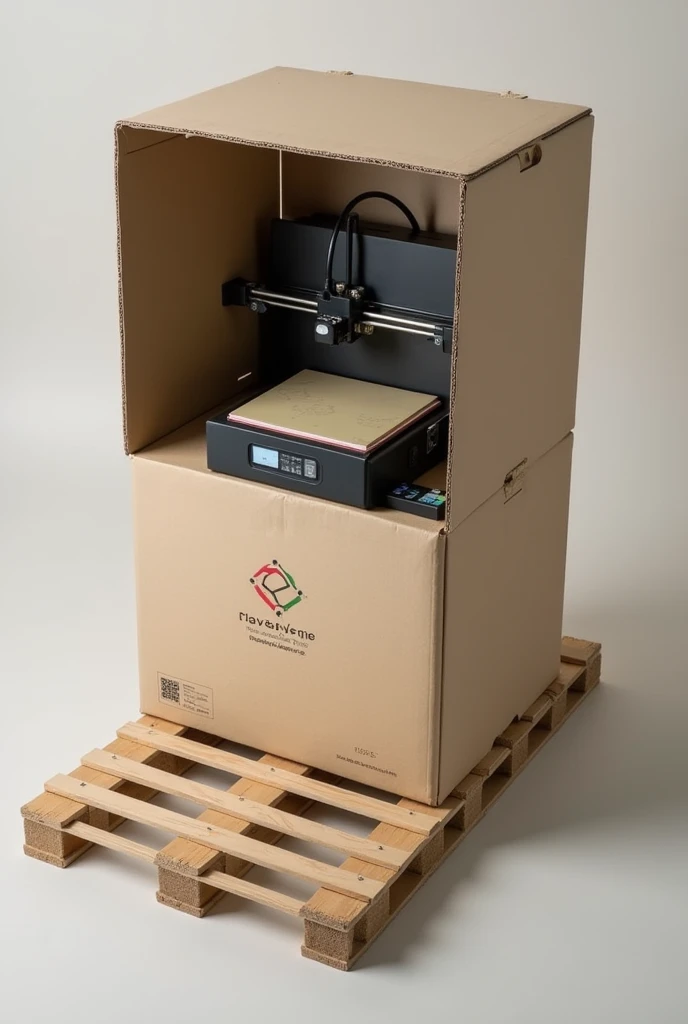 sustainable packaging for 3d printer for logistics