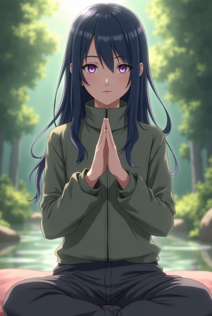 Create Hinata hyuga from the anime "Naruto"