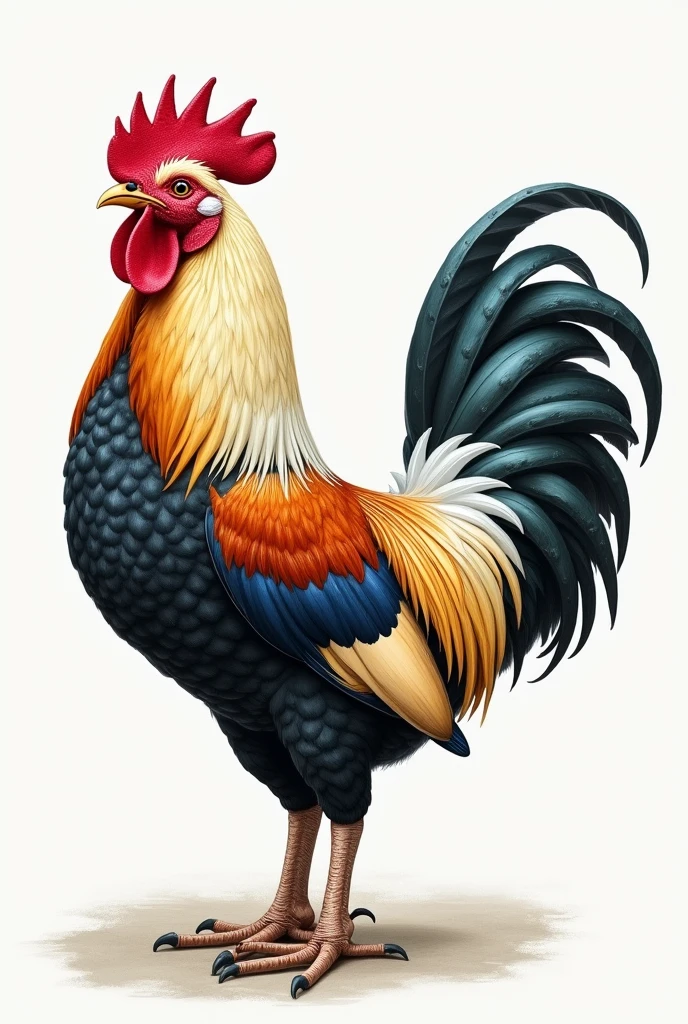Ultra-realistic drawing of a cock