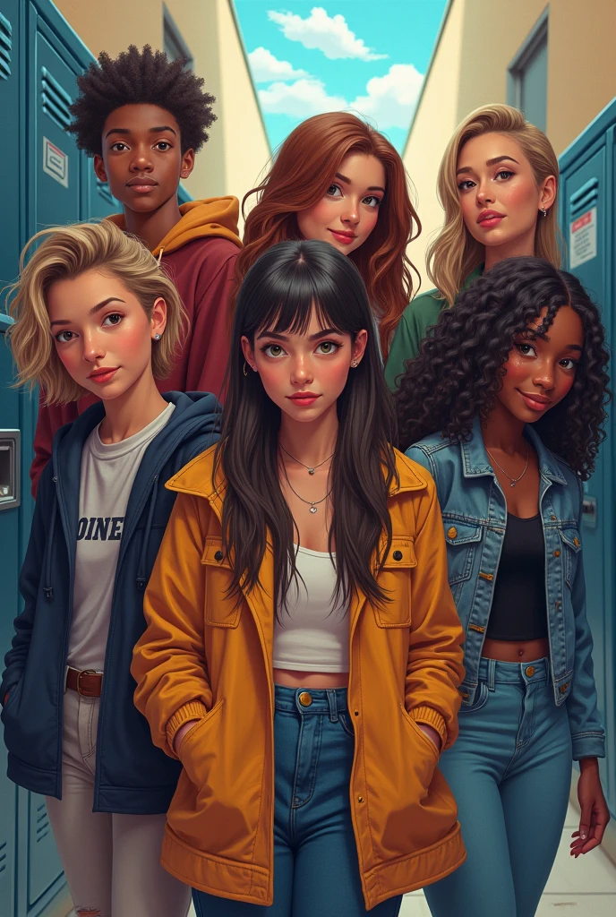 Create me a profile picture of the 1B high school group 