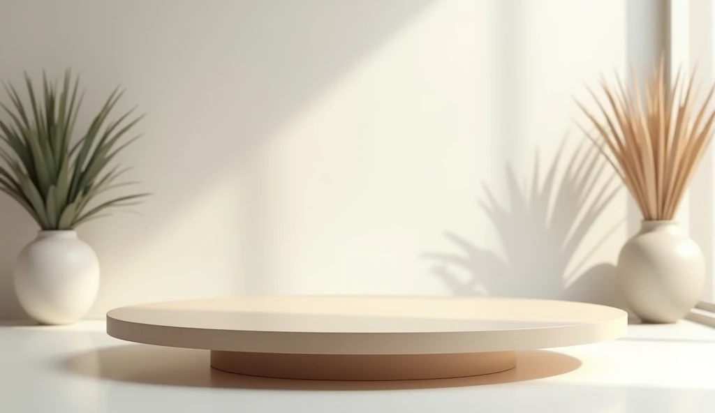 Image of an empty table, seen from the front