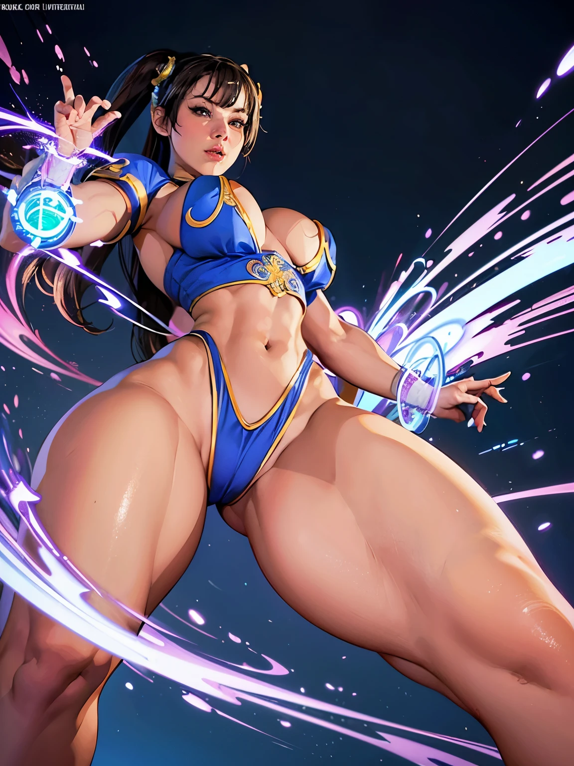 ((woman based on the character chun li)), big long breasts naked, giant tits, new chun-li musculosa, martial art, fight scene showing pubic hair, toned wide, large hips, ((ultra realisitic)), TM Ninja white, Icons, cores Vibrants, vector style, digitl art, 8k, details Intricate, mesmerizing, professionally made, beautiful vector illustration, 12k resolution, 3d, all characters detailed in full length, ((highy detailed)), ((Vibrant)),((ultra high-quality)), ((Hyper-Realism)), ((fotorrealism)), [octan rendering] , in town, Lots of cars (realisitic), ultra details, accessories, erotic, chun-li serene look, detailed perfect face, greeneyes, (porn)