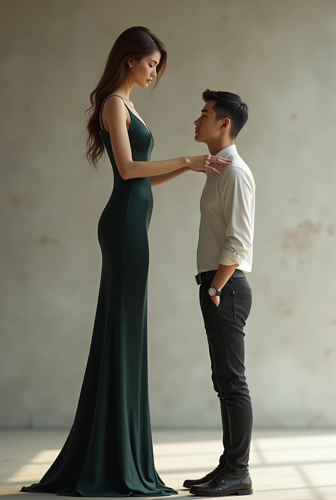 A tall woman , date a short man