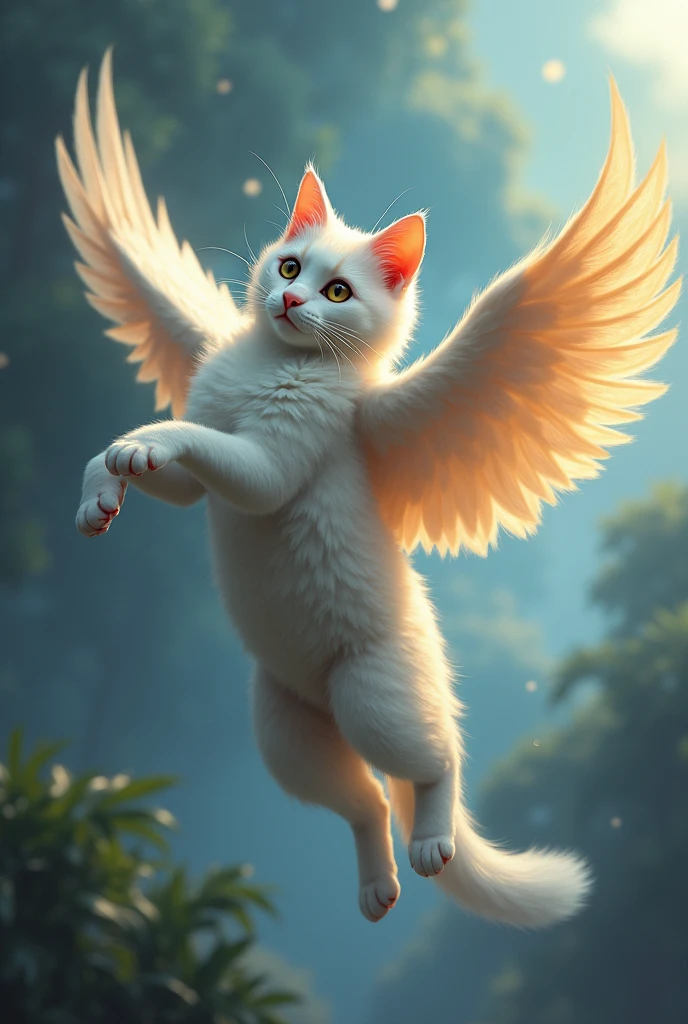 Crea un gato con halas 