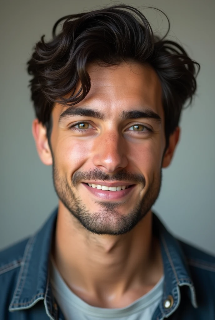 Realistic image of average young man from new jersey