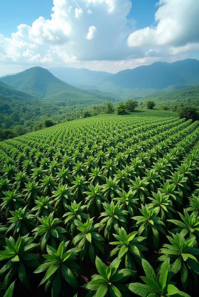 AERIAL IMAGE OF BANANA CULTIVATION