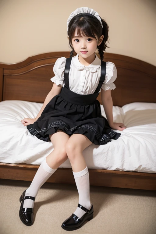 , Baby face maid lolita  body picture sexy pretty short skirt shoes bed sitting