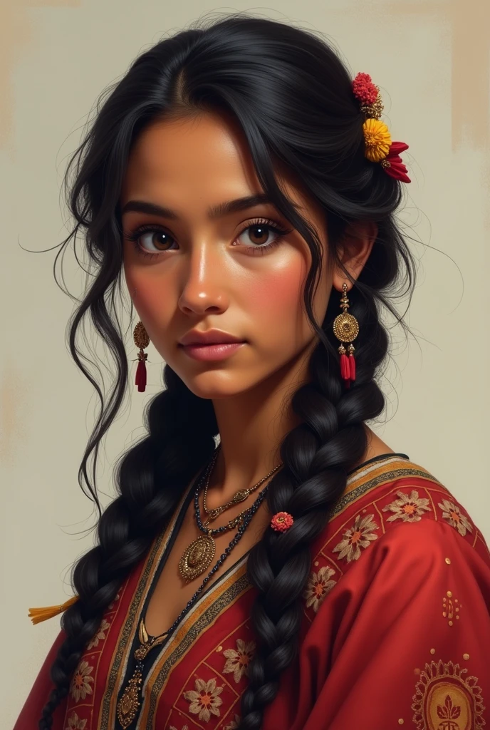 Peruvian person vizca morena 