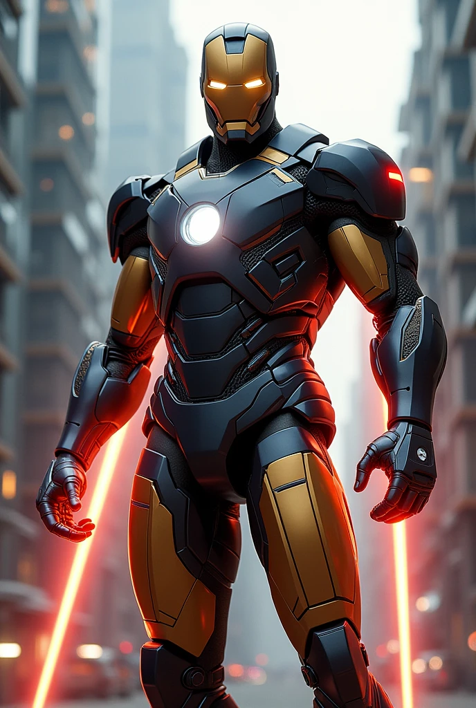 Fusão do scott summers cyclops with ironman