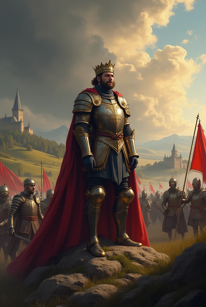 Le roi st Louis a la guerre paysage imaginaire France
