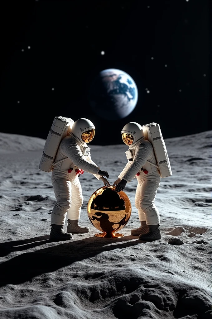 Astronauts left a laser reflector on the Moon. We still use it to measure the Earth-Moon distance!"