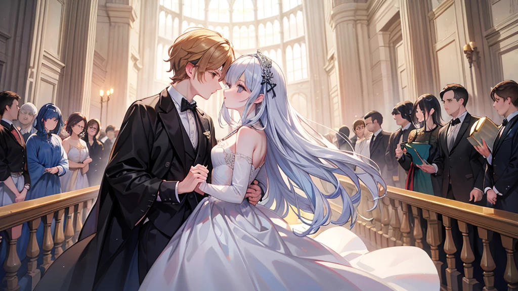 Artwork inspired by the Last Dance, with pale colors,Medieval aristocratic ball、