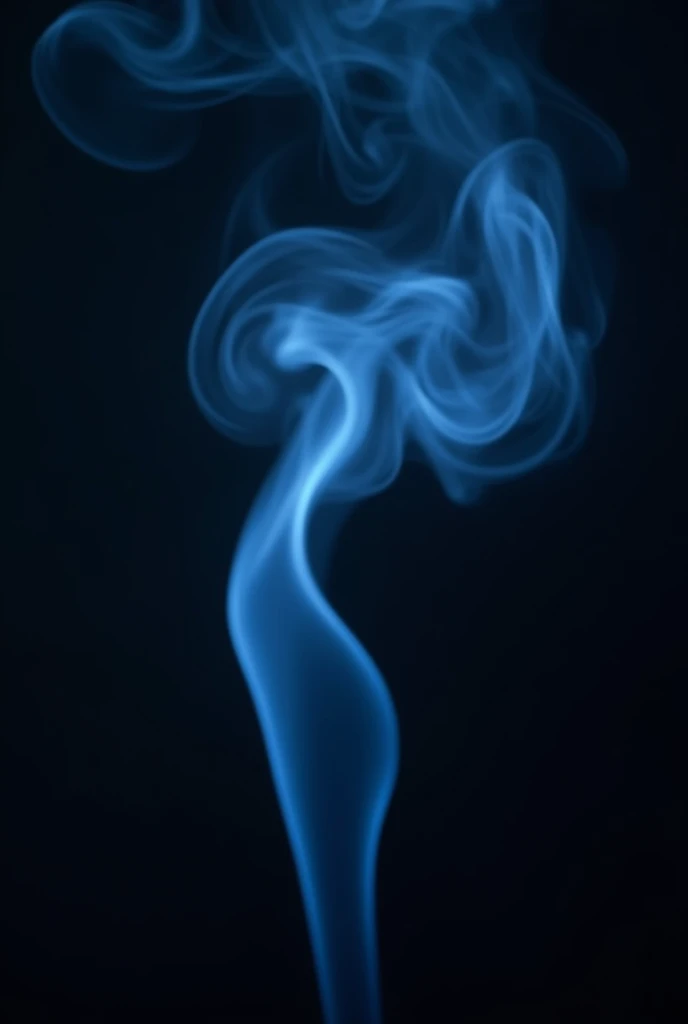 blue smoke, black background