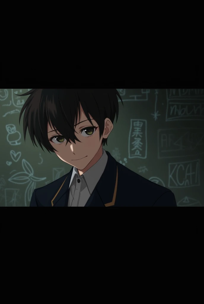 You can generate several drawings of that boy but in shoujo style and as if it were drawn on a sheet of paper and pencil. Make it pretty as it is please, He's a boy that I love very much: but in school uniform and this other one in another background
