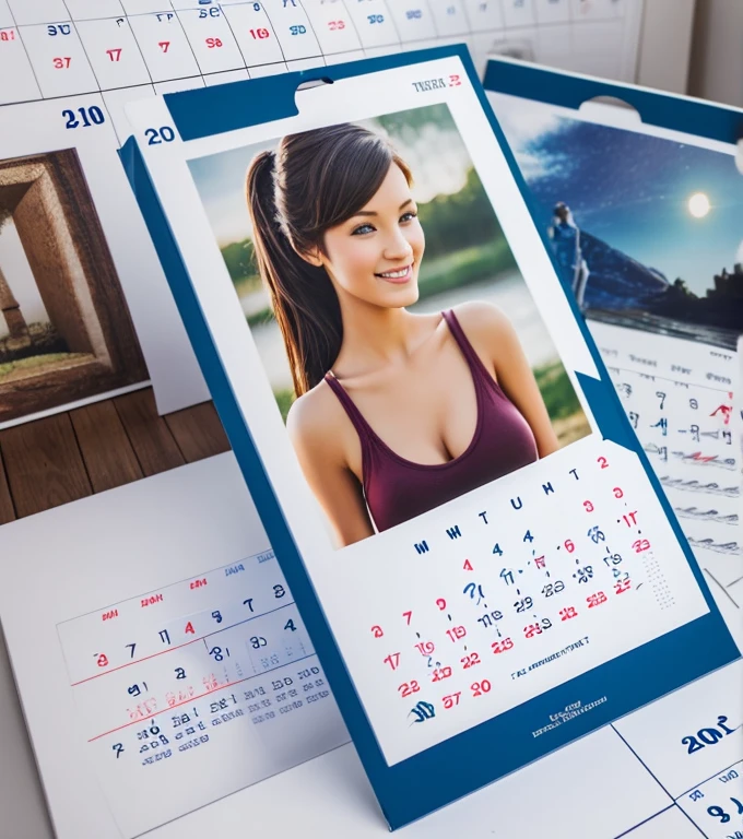 3D Calendars and a girl,