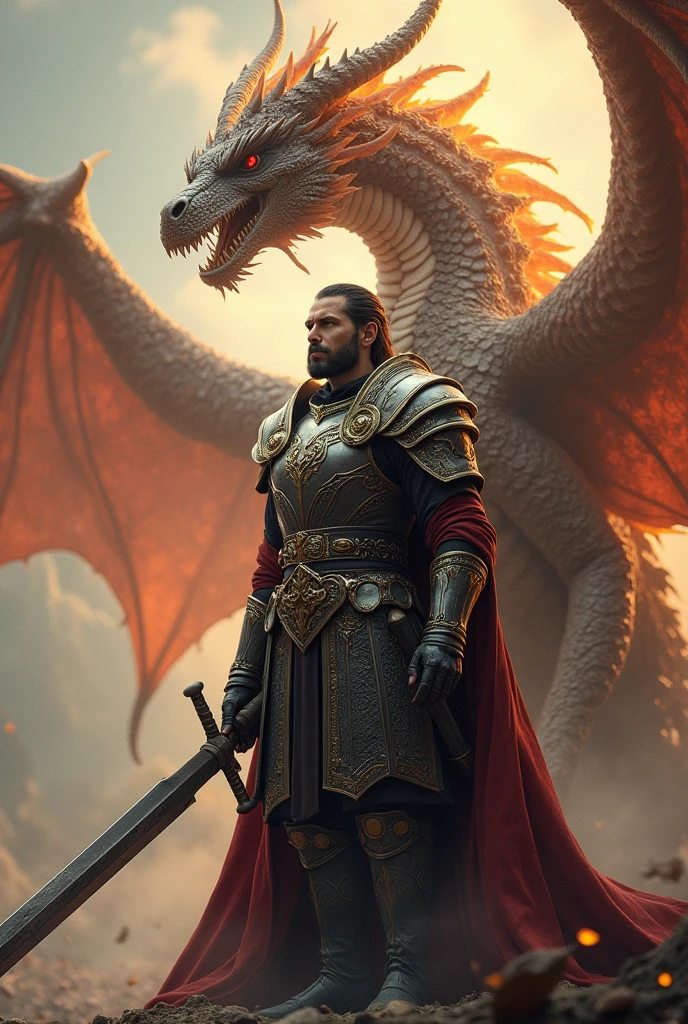 In the background a warrior with a dragon behind him. And this phrase I am the master of my destiny, I am the captain of my soul.
IN. It is. HIt isNLIt isY