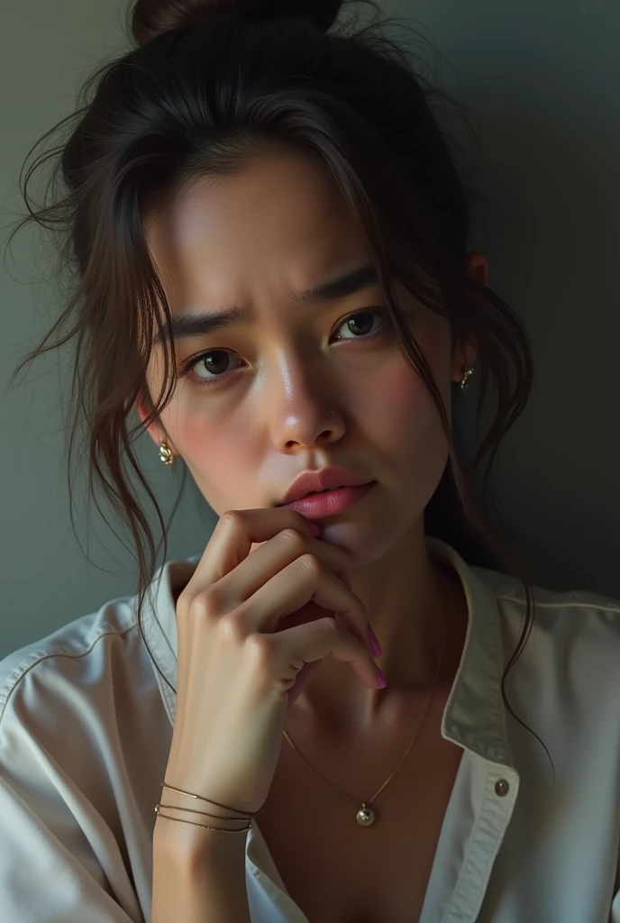 An image of a person with a thoughtful or worried expression, which represents the doubt or internal resistance that a patient may feel.