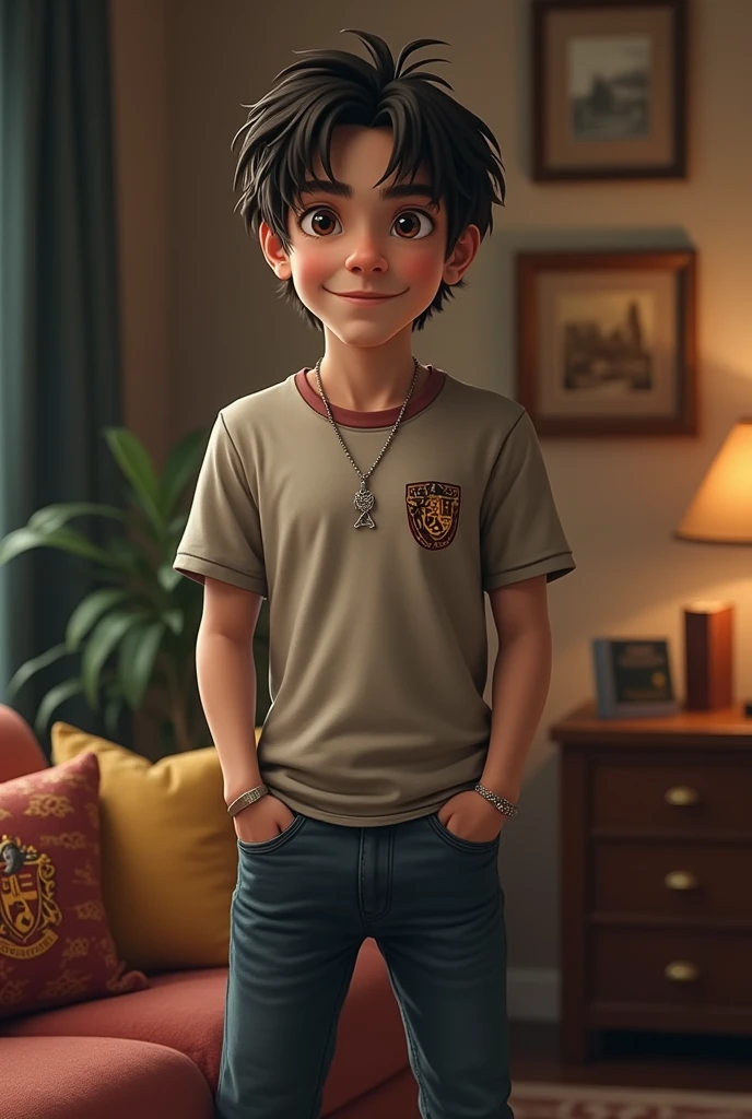 Realistic image of the average young man from New Jersey who is a Harry Potter fan