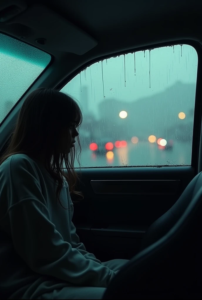 Rain in the car