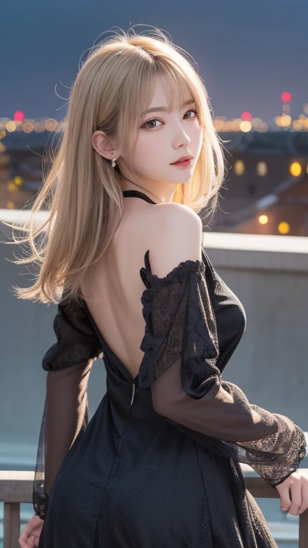 Silver Hair、(masterpiece, Highest品質, Highest, Official Art, beautifully、beautiful, Long exposure: 1.2), Smooth movement, Attractive patterns, 1 girl, (Dresses with sleeves: 1.4), Upper Body close-up, Expose your shoulders, Chinese Girl, blush, Black lob hair, Portraiture, alone, Upper Body, Observing the observer, 詳細なbackground, Detailed face, Controlling the Wind, Dynamic pose, Aether Dynamics, background, Great atmosphere,blonde, Plump face,Random Pause, Big Breasts