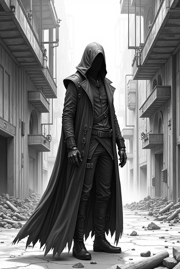 An Award-Winning Photograph by ( Myron Edwards ) pen and ink, detailed line drawings, Dishonored inspired, octane renderer, HQ, 8K—ar 9:16