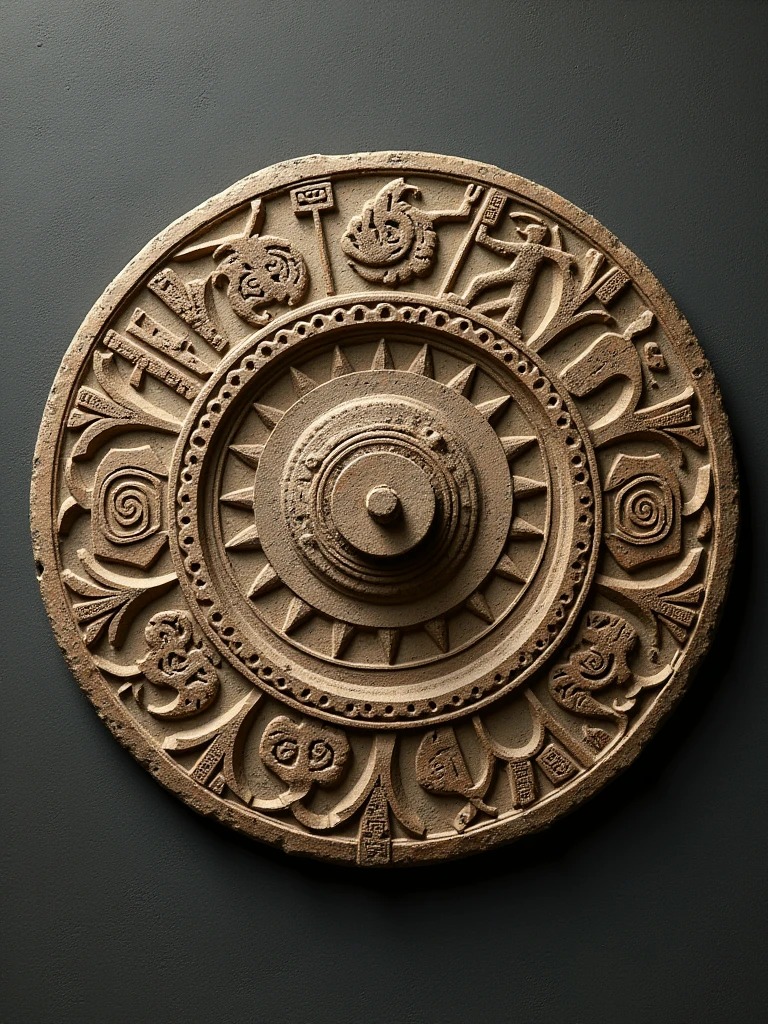 he "Death Disc" It was discovered in 1963 at the foot of the Pyramid of the Sun in Teotihuacan during an extensive excavation along the main avenue in front of the pyramid..

During this excavation a variety of tunnels connected to large monuments were also discovered., designed to emulate the underworld.