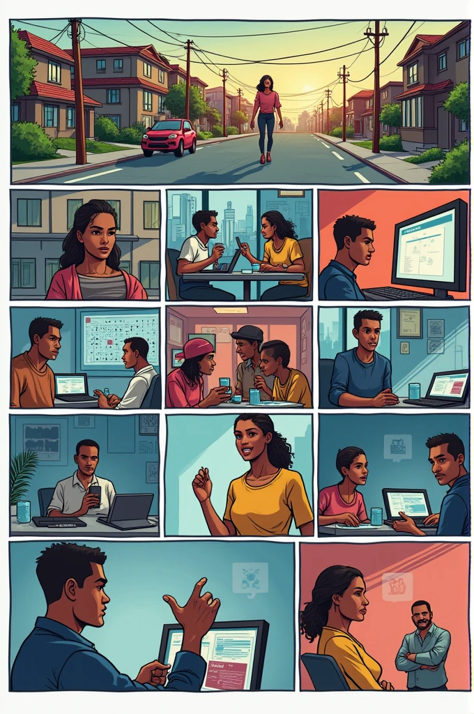 10-image comic about the 21st century