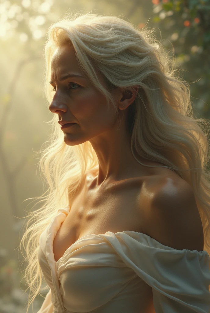 A man transforming into a woman