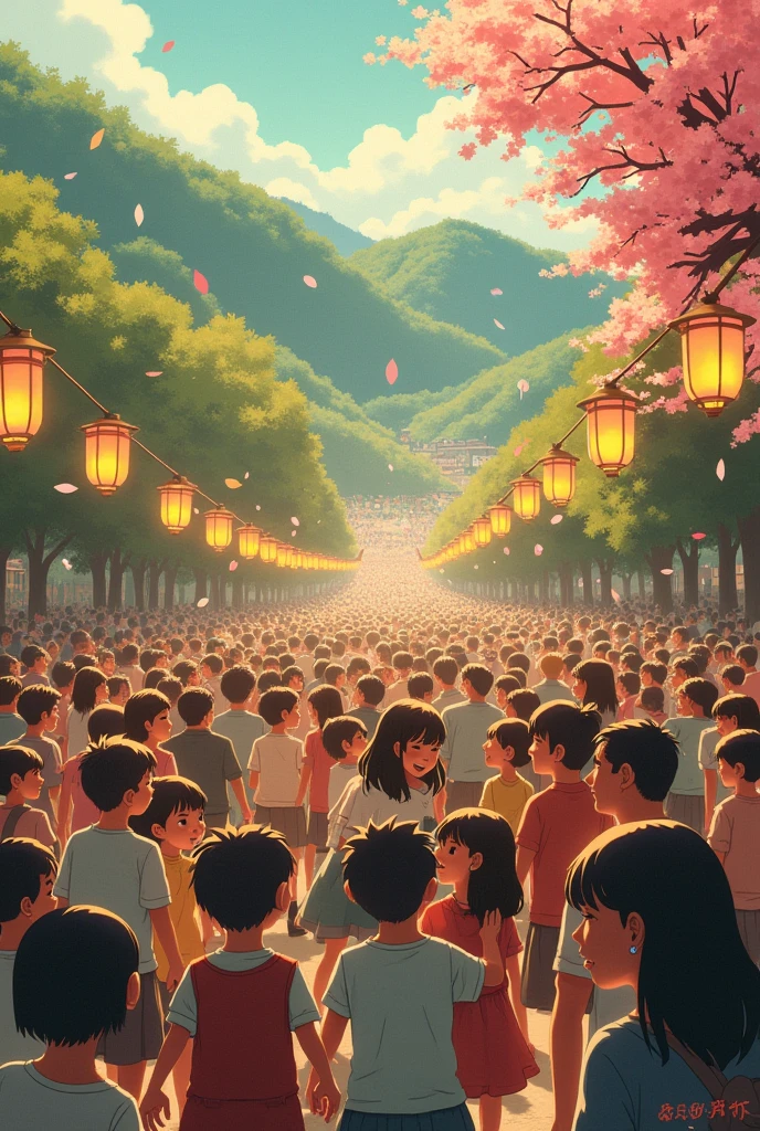 September memory of my life show happiness ghibli films lot of people crowd