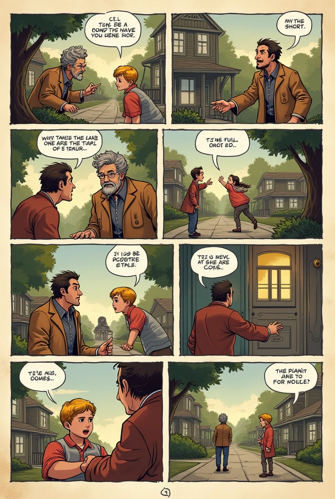 10-image comic from the 20th century
