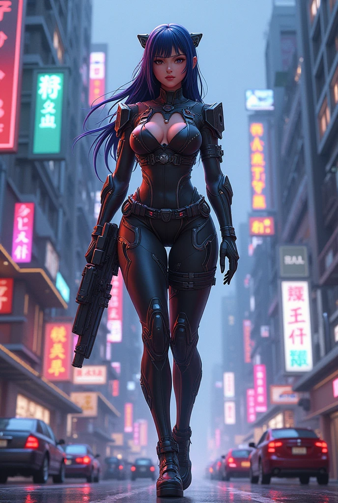 High Leg Ninja　woman　American Comics　cyber punk