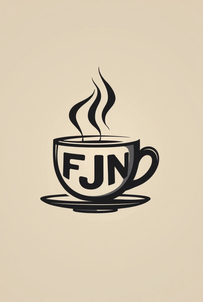 a logo that is a cup of coffee with the initials F, J, in. Can you show me several options?