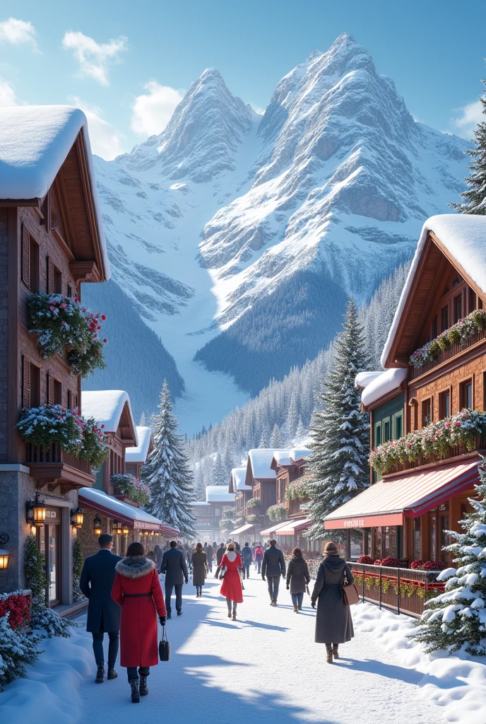 St. Moritz - A luxurious resort town 