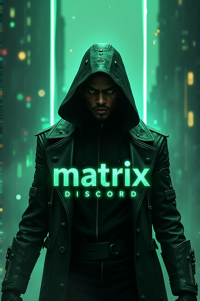 Give me a banner with "Matrix Discord" in the middle and the banner should feature spike like fortnite and valorant