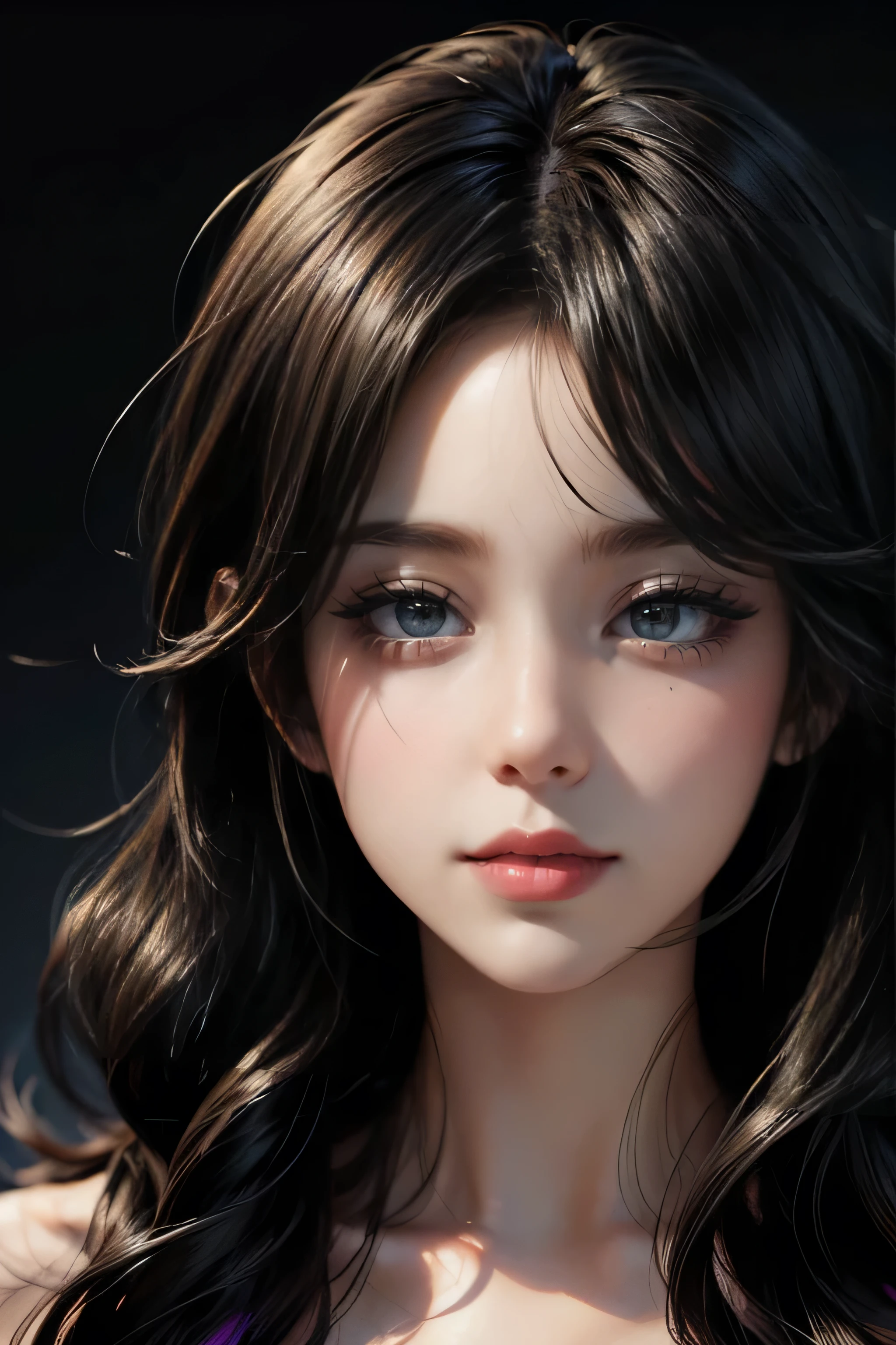 Beautiful and colorful girl: The Giru, messy hair, painting oil painting, perfect and nice face with smooth skinperfect face, blue yellow colors, light purple and violet additions, light red additions, intricate details, splash screen, 8K resolution, masterpiece, beautiful face, artstation digital painting very soft black ink flow: 8k resolution Photorealistic masterpiece: Intricately detailed fluid gouache painting: by Jean Baptiste Mongue: calligraphy: Acrylic: watercolor art, profesional photography, natural lighting, volumetric lighting maximalist photoillustration: for Martin Bobzert:, complex, elegant, expansive, genial, wavy hair, vibrating --car
