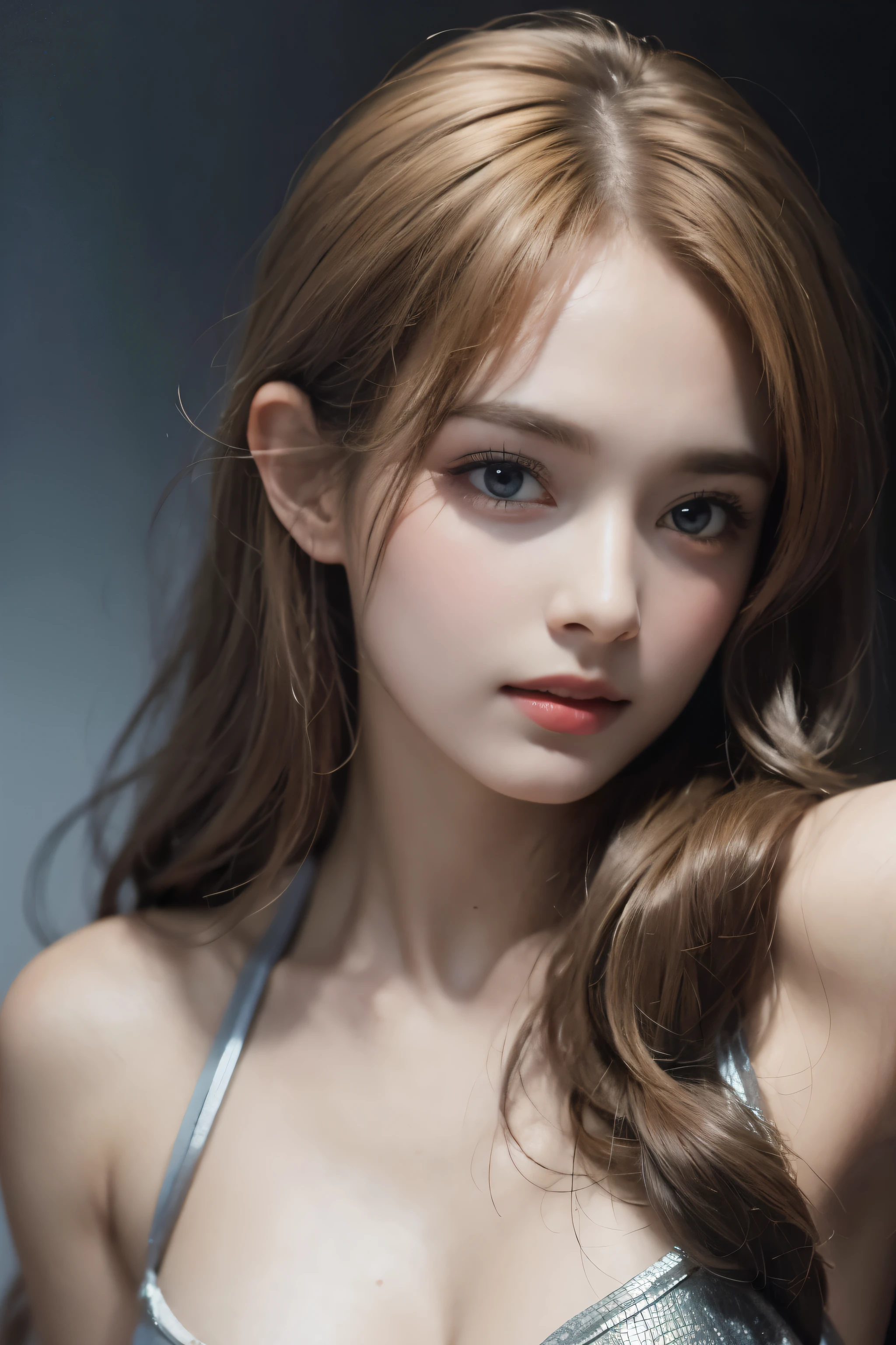 (Erotic_face), 1girl, sexy body, kim tae-ri, ((pretty russian face)), brave breast ((lace dress)), (8k HD extremely realistic detailed face:1.5 (soft scene, very low lightning), detailed beautiful reflection pupils, masterpiece:1.3, ultra highres:1.2, dynamic lighting)