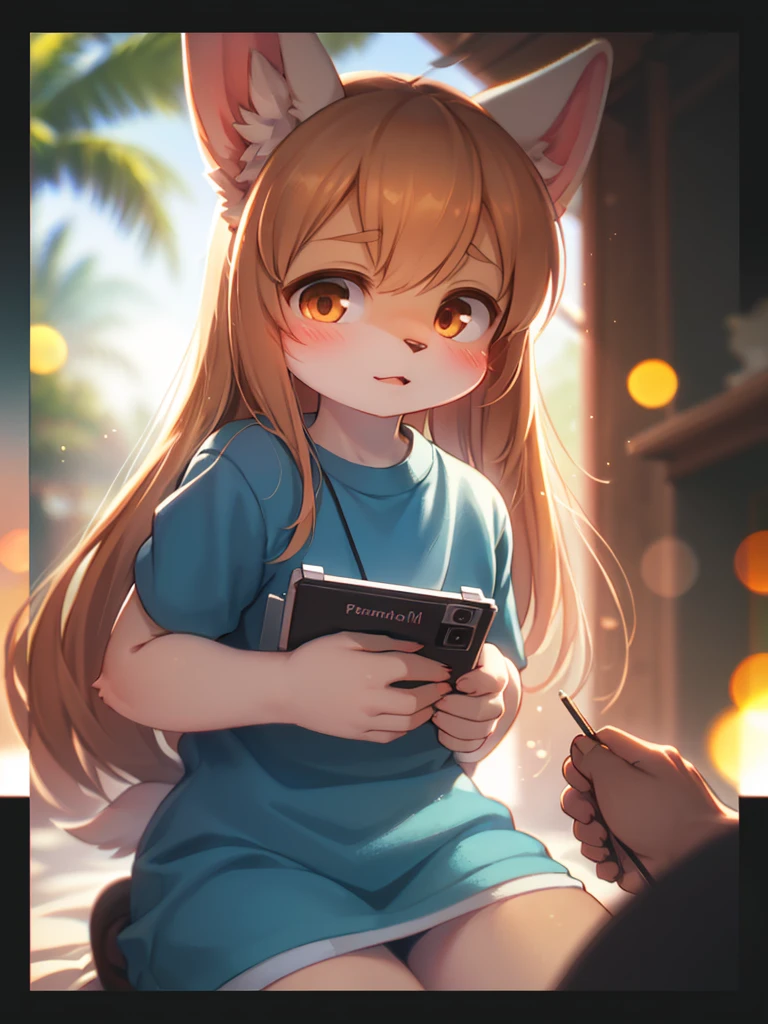 (Sumilux f1.4 50mm , low Latitude old color negative film , cross process , bokeh, flare, chromatic aberration , soft focus, (Shallow focus) , soft glow , Maximum aperture, low Key , Transparent depiction) , kawaii coquettish , A story about capturing a tomboyish tiger girl and training her to be my lovey-dovey pet